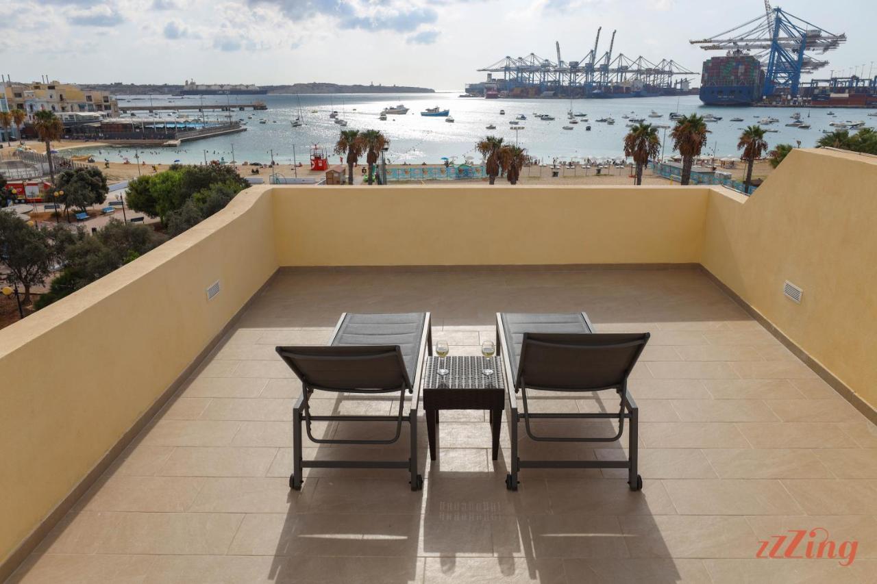 Luxurious Duplex Seafront Apt W Amazing Sea Views Birżebbuġa Exterior foto